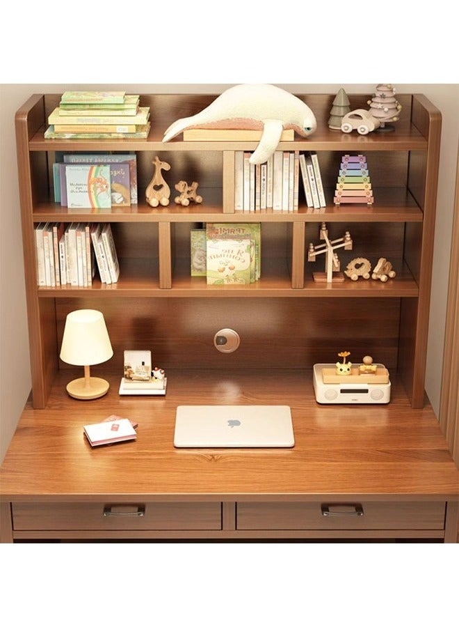 إن كي أكس طاولة كمبيوتر حديثة متعددة الوظائف ومحطة عمل للكتابة والمكتب المنزلي مع أرفف تخزين 80 سم - Image 2